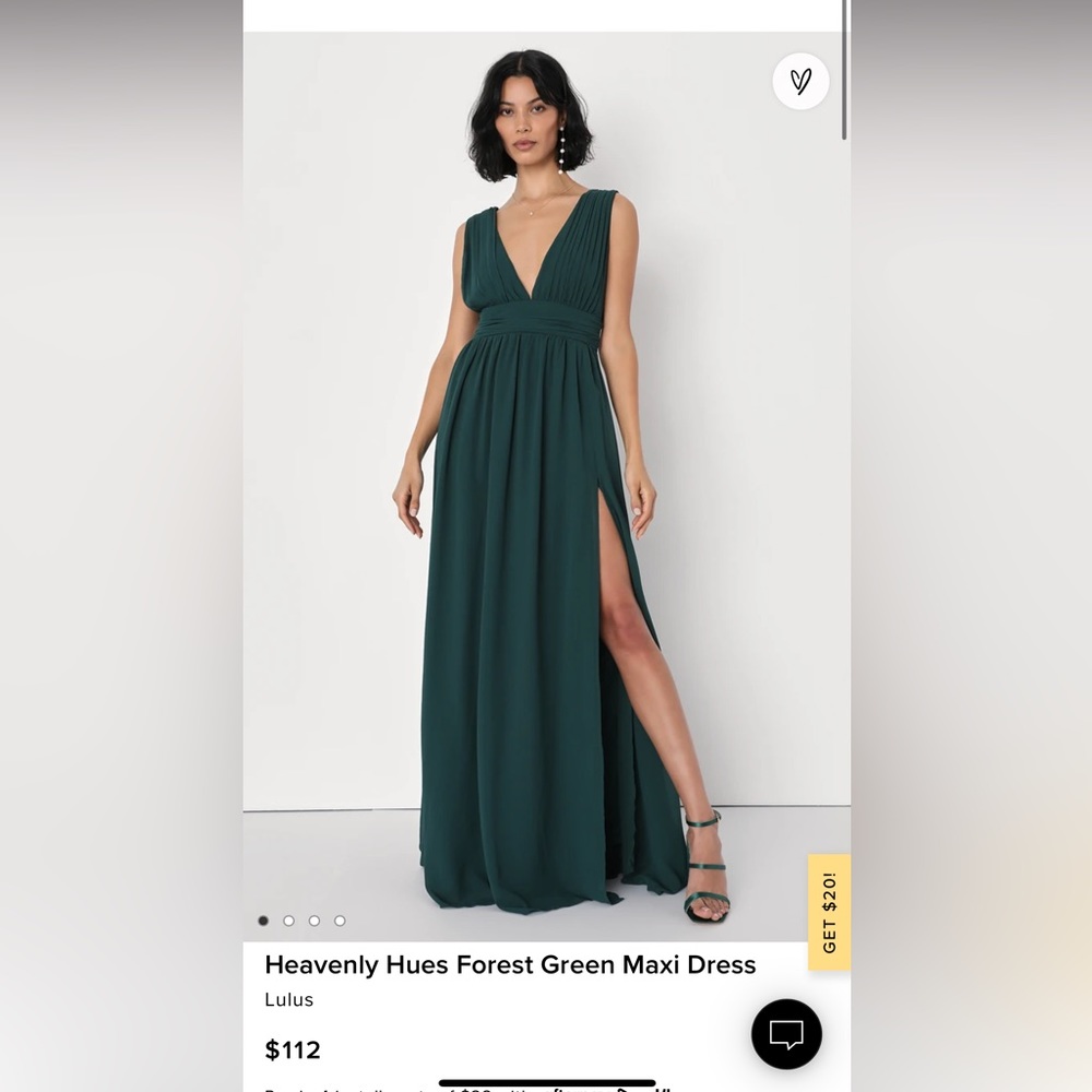 Heavenly Hues Forest Green Maxi Dress